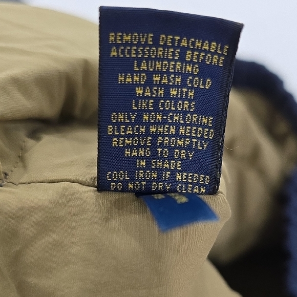 Polo by Ralph Lauren Men's Blue and Tan Puffer Jacket. Brand New W/O Tag - Picture 8 of 12